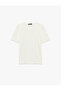 Short Sleeve Ribbed Cotton T-Shirt with Crew Neck and Slim Fit - 3