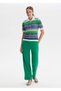 Green Ribbed Knit Detailed Knitwear Trousers - 3