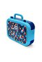 Kids Navy Blue Geometric Patterned Stainless Steel Lunch Box 39135 - 4