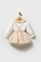 Mini Pöti̇kare Zarafeti̇ Baby Girl Romper Double Set - 2