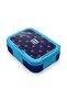 Kids Navy Blue Red Heart Patterned Stainless Steel Lunch Box 39129 - 2