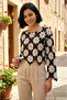 Floral Patterned Lace Embroidery Crop - 2