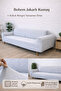 Bohemian Pattern Cream Elastic Sofa Cover 3+3+1+1 Set |   Flexible Elastic Sofa Cover - 3