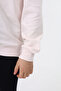 Girl's Relax Fit Crew Neck Embroidered Printed Sweatshirt - 2 Yarns - 2