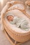 5 Piece Cotton Scalloped Waffle Fabric Newborn Baby Girl Hospital Discharge Bodysuit Set 0-3 Months Boxed - 8