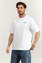 Men's Brand Logo White T-Shirt Suitable for Daily Use - 2