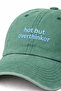 قبعة مطرزة قابلة للغسل بتصميم ''Hot But Overthinker'' / جيب مطرز قابل للغسل بتصميم ''Hot But Overthinker'' - 2