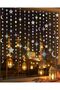 Ramadan Eid Mubarak Decorations Iridescent Star Moon Circle Dot Garland Kit