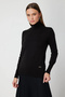 Women's Black High-Neck Sweater 63503 - 2
