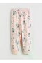 Lcw Kids Ecru Crew Neck Stitch Printed Girls' Pajama Set - 7