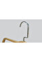 Wooden Barli Lama Silver Hook Pants Hanger 24 Pieces - 3