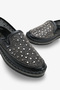 Heroa Women's Stoned Casual Shoes - Black - 5