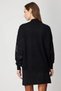 Women's Round Neck Black Knitwear Sweater with Stones on the Front 60323 - 3