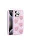 iPhone 15 Pro Max Case with Airbag Glitter Back Surface Bsay Sparkle Silicone Cover - Pink