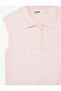 Sleeveless Buttoned Polo Neck Knitwear Blouse - 3