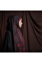Soft Vintage Pattern Black Burgundy Shawl – Non-Slip Texture – Summer/Winter – 75X185