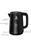 Smart Digital Electric Kettle with 5 Temperature Settings – 1.7L Glass Water Boiler with LED Touch Display, App Remote Control - 2