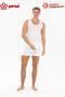 375 Men's Formen White Lycra Body-Hugging Sportsman Rambo 1 Piece Undershirt - 3