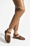 Lisbon Women's Genuine Leather Sandals - Brown Suede - 6