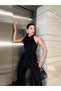 Stylish Women's Pleated Summer Jumpsuit with Back Detail - 3