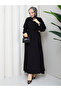 Women's Hijab Two-Piece Set – Modern Set with Belted Top & Long Skirt