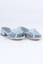 T.400 Cinderella Heeled Slippers-Blue - 32 - 3