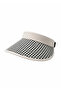 Beige Houndstooth Patterned Visor Adjustable Visor Hat - 6
