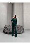 Boat Neck Button Detailed Knitwear Set