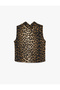 Women'S Beige Design Leopard Blouse - 4