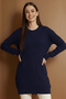 Patterned Tunic N3185 Navy Blue - 2
