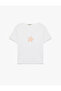 Women'S Ecru Printed T-Shirt