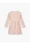 Baby Girl'S Pink Crew Neck Dress - 2