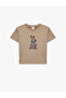 Baby Boy Brown Cotton Oversize T-Shirt