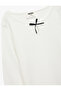 Girl'S Ecru Bowtie Detail T-Shirt - 3