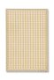 Mosso Beige Checkered Detailed Woven Base Modern Decorative Carpet Mosso2086