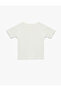 Baby Boy Ecru Cotton T-Shirt - 2