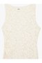 Women'S Ecru Stone Detail Lace Dress - 3
