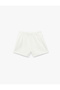 Girl'S Ecru Tweed Shorts - 2
