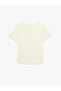 Women'S Ecru Cotton T-Shirt - 2