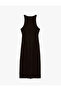 Women'S Brown Halter Neck Dress - 3