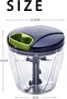 SKY-TOUCH Pull Chopper - Manual Mincer with Large Capacity, Easy-to-Use Hand-Pull Design, Sharp Blad