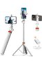 EUCOS 62" Tripod for iPhone, Sturdy Selfie Stick Tripod with Remote&Lightweight Phone Tripod, Solide