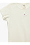 Baby Girl'S Ecru Cotton T-Shirt - 3