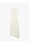 Women'S Ecru Lace Midi Dress