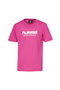 Abarran Girl's Pink Round Neck T-Shirt
