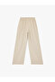 Women'S Brown Stripe Teenage Trousers - 2
