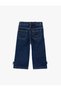 Baby Girl'S Dark Indigo Wide Leg Jeans - 2