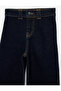 Girl'S Dark Indigo Wide Leg Jeans - 3