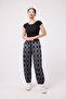 Women's Street Style Elastic Cuffed Baggy Pants - 7