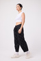 Women's Street Style Baggy Trousers with Cuff Detail - 3